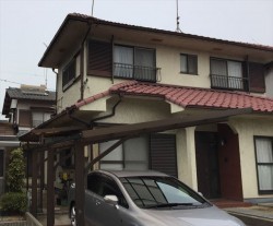 岡山市南区 瓦工事前