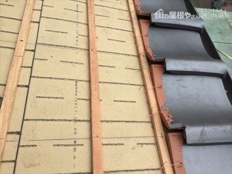 岡山市南区 瓦屋根葺き替え工事 瓦葺き