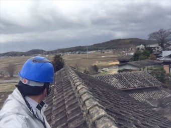 岡山市北区 瓦葺き替え点検