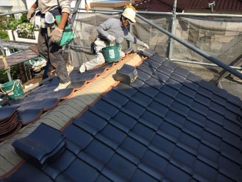 岡山市南区 屋根工事 雨漏り修理 1階地伏せ