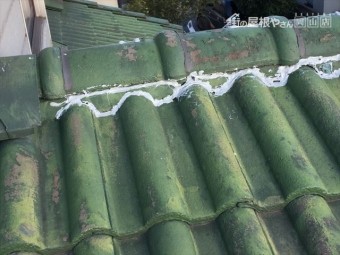 玉野市 瓦屋根吹き替え工事 屋根点検