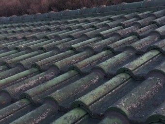 玉野市 瓦屋根吹き替え工事 屋根点検
