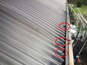 岡山市中区 屋根工事 雨漏り修理 テラスの屋根から雨漏り