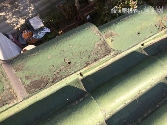 玉野市 瓦屋根吹き替え工事 屋根点検