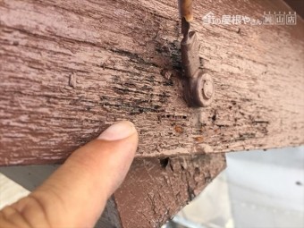 岡山市北区 外壁塗装 木部傷み