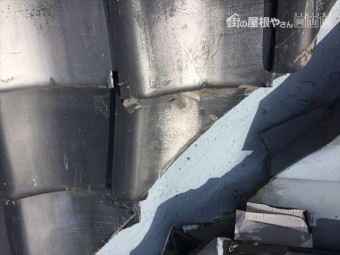 岡山市北区 瓦ズレ