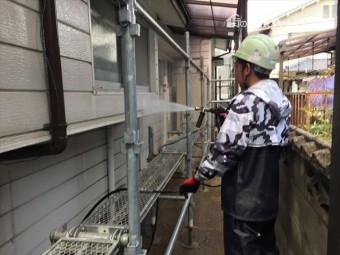 岡山市北区 外壁塗装 高圧洗浄