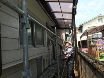 岡山市北区 外壁塗装 高圧洗浄