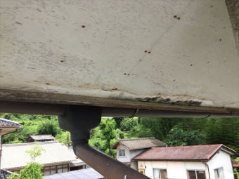 赤磐市で雨漏り修理 軒天が腐りかけています