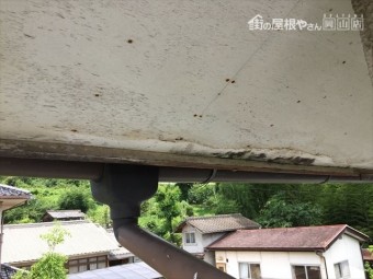 赤磐市で雨漏り修理 軒天が腐りかけています