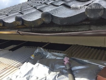 岡山市中区テラスの波板張替