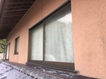 赤磐市 壁際から雨漏り