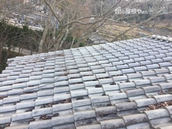 赤磐市 屋根瓦点検 瓦のズレ