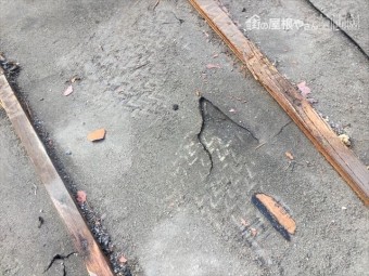 備前市 瓦葺き替え工事 防水紙(ルーフィング)劣化