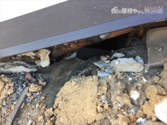 備前市 瓦葺き替え工事 瓦撤去