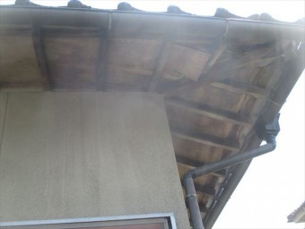 赤磐市 屋根修理 調査依頼 外の野地板腐っています