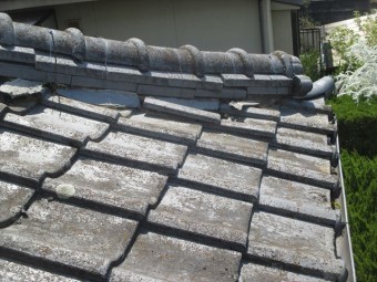 赤磐市 屋根修理 調査依頼 隅棟の崩れ
