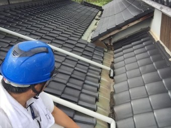 岡山市南区雨漏り点検