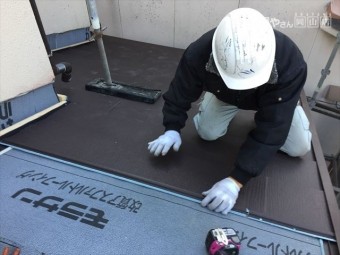 岡山市北区 スーパーガルテクト1階の前施工