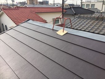 岡山市北区 スーパーガルテクトの工事2階です