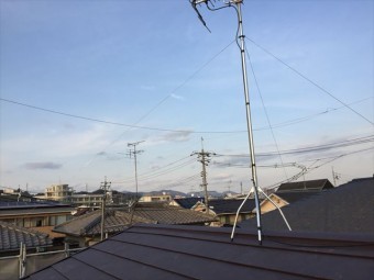 岡山市北区 アンテナ設置完了