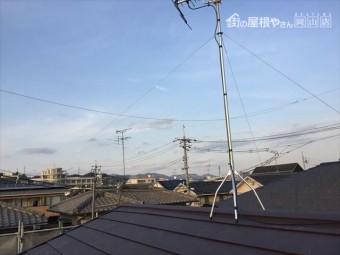 岡山市北区 アンテナ設置完了