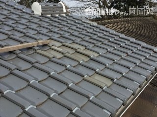 岡山市南区 屋根修繕 瓦止めラバーロック工法