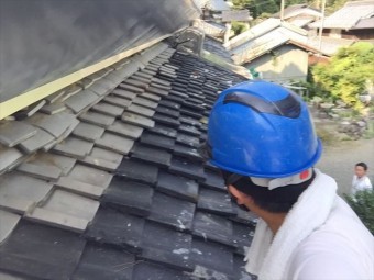 瀬戸内市屋根瓦点検