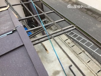 岡山市北区 カーポートの部材復旧