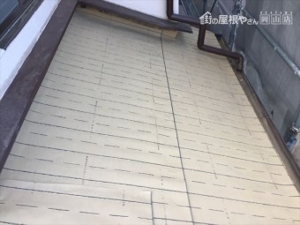 岡山市南区 下葺き材防水紙ルーフィング施工