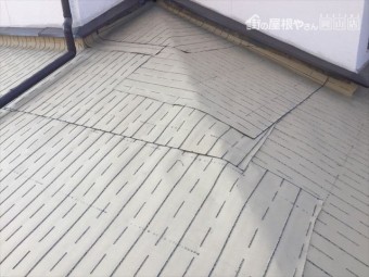 岡山市南区 下葺き材防水紙ルーフィング施工