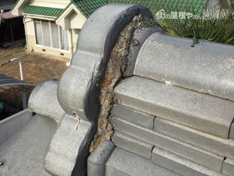 備前市 屋根点検 瓦ズレ