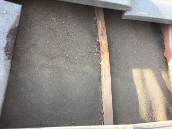 備前市 屋根点検 防水紙の劣化