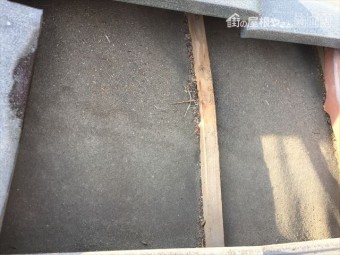 備前市 屋根点検 防水紙の劣化