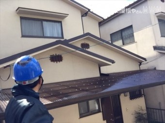 岡山市北区 スーパーガルテクトの工事完成確認