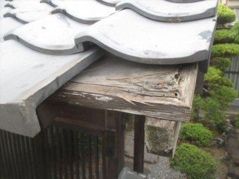 岡山市中区門の瓦補修工事