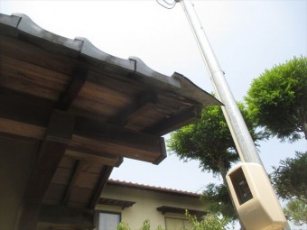 岡山市中区 屋根補修工事 瓦欠落で下地腐りかけてます