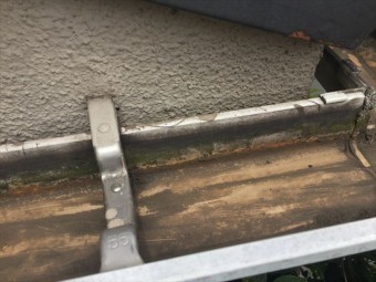 倉敷市で雨どい掃除