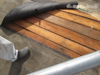 岡山市南区 屋根工事 屋根リフォーム 雨漏り修理 防水紙撤去