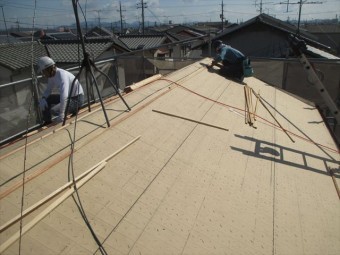 岡山市南区 屋根工事 屋根リフォーム 屋根葺き替え ルーフィング張り