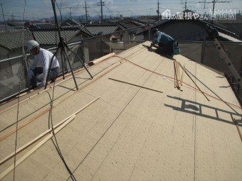 岡山市南区 屋根工事 屋根リフォーム 屋根葺き替え ルーフィング張り