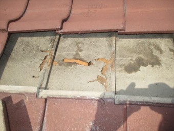 岡山市北区 雨漏り修理 防水紙劣化