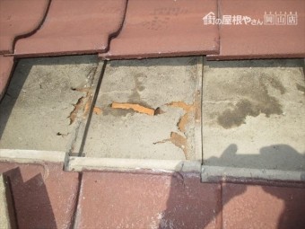 岡山市北区 雨漏り修理 防水紙劣化