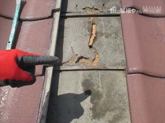 岡山市北区 雨漏り修理 防水紙劣化