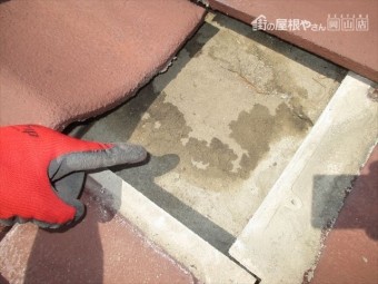 岡山市北区 雨漏り修理 防水紙劣化