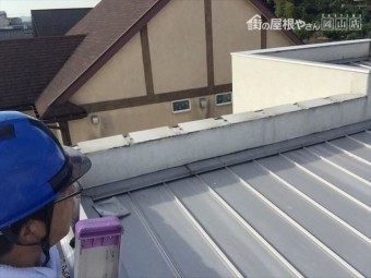 岡山市南区で台風で板金が飛んだ