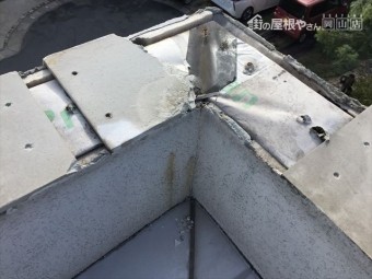 岡山市南区で台風で板金が飛んだ