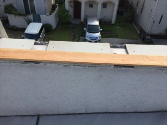岡山市南区台風で飛んだ板金修理