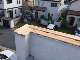 岡山市南区台風で飛んだ板金修理
