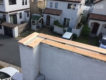 岡山市南区台風で飛んだ板金修理